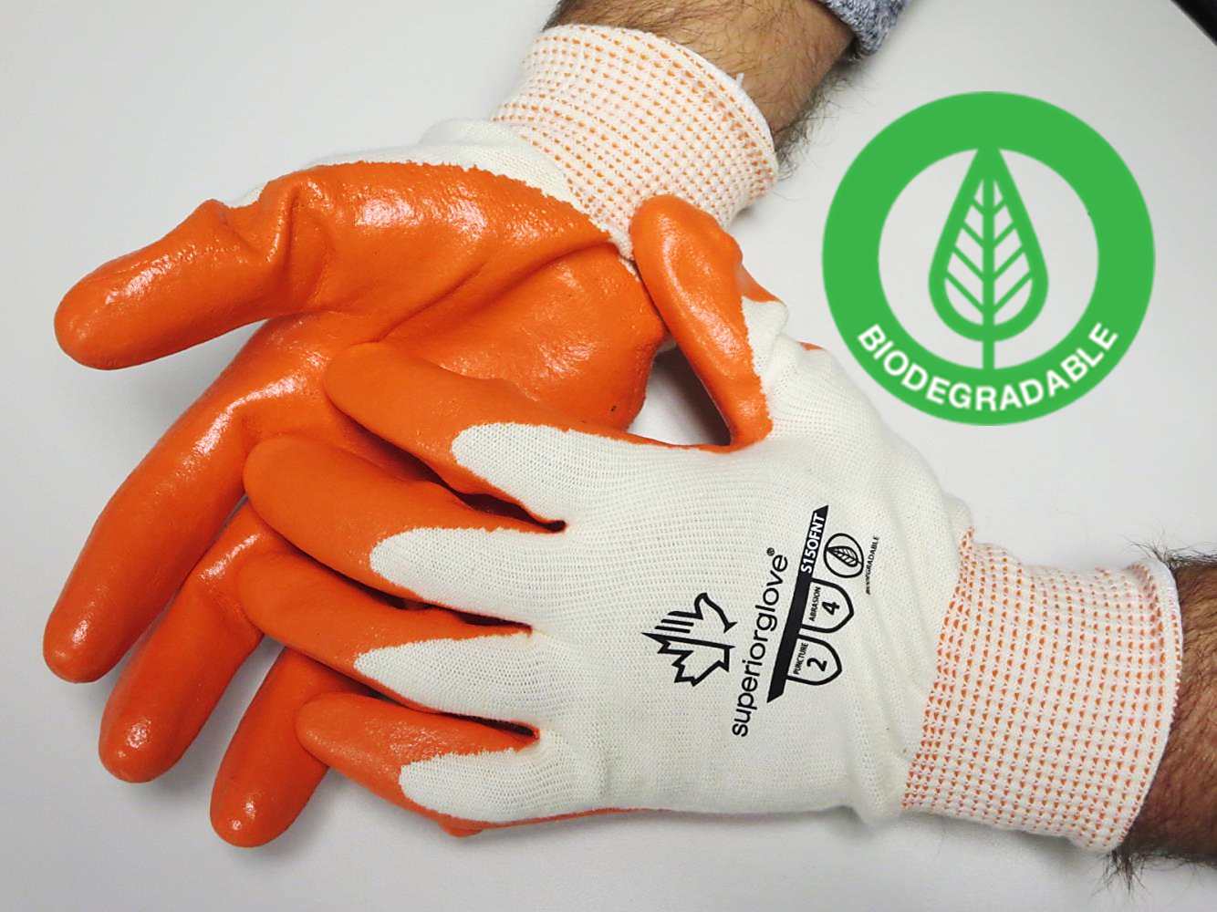 Dexterity® S15OFNT Biodegradable Foam Nitrile Palm Coated Work Gloves